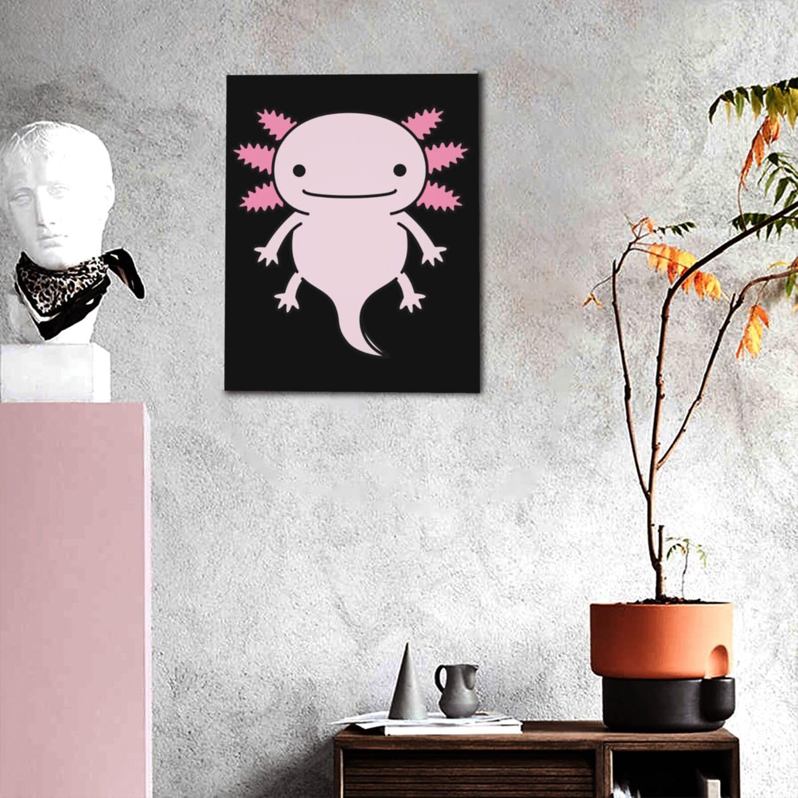 Amazon.co.jp: 魚類 ウーパールーパー アニメ アートパネル アート